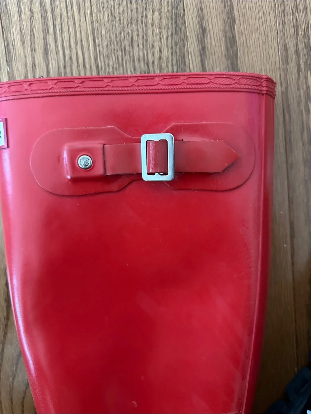 Hunter Red Gloss Tall Rain Boots